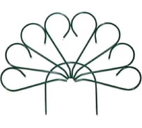 Забор садово-парковый ЛЕТО Павлин малый 3,1 м, 5 секций 0,52x0,62 м, стальная труба d10 мм, 23614