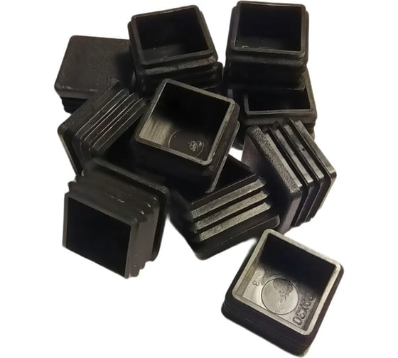 Заглушка ЦКИ 30x30 черная 10 шт 6424907 1