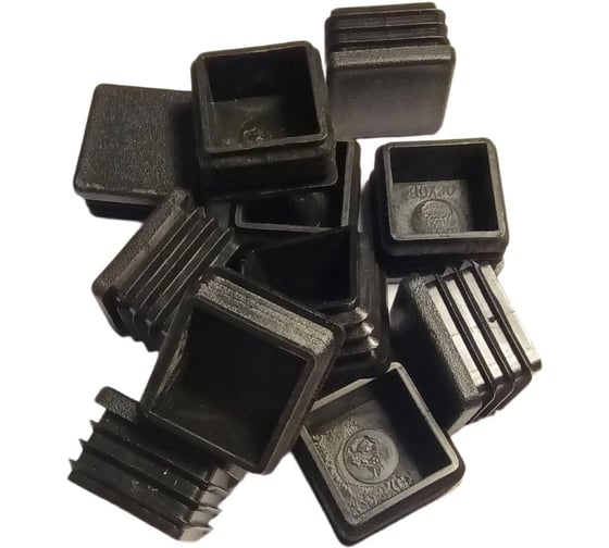 Заглушка ЦКИ 30x30 черная 10 шт 6424907