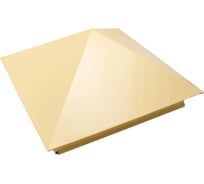 Металлический колпак на столб ПРОФМЕТСТИЛЬ бежевый RAL 1014 1134