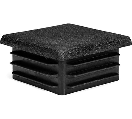 Прямоугольная заглушка для труб НАКРЕПКО (внутренняя; черная; 60х40 мм; 6 шт) 216812