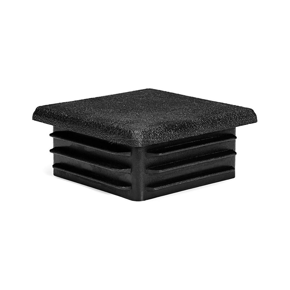 Квадратная заглушка для труб НАКРЕПКО (внутренняя; черная; 40х40 мм; 10 ...