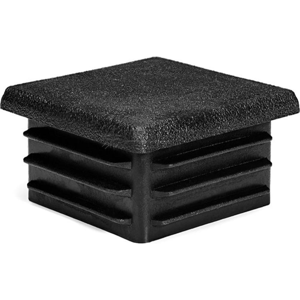 Квадратная заглушка для труб НАКРЕПКО (внутренняя; черная; 60х60 мм; 6 ...