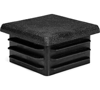 Квадратная заглушка для труб НАКРЕПКО (внутренняя; черная; 60х60 мм; 6 шт) 216816