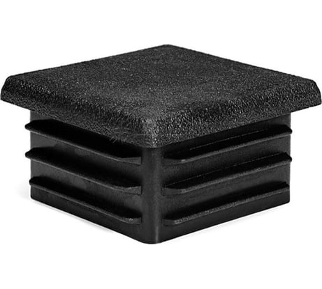 Квадратная заглушка для труб НАКРЕПКО (внутренняя; черная; 60х60 мм; 6 шт) 216816