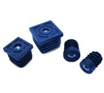 Заглушка для труб круглая КРЕП-КОМП D18 с резьбой м6 (50шт)  32-0210