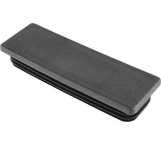 Заглушка пластиковая Миниворкс для прямоугольной трубы размером 150x50 мм, цвет черный – (1 шт.) ILR150x50+4 1