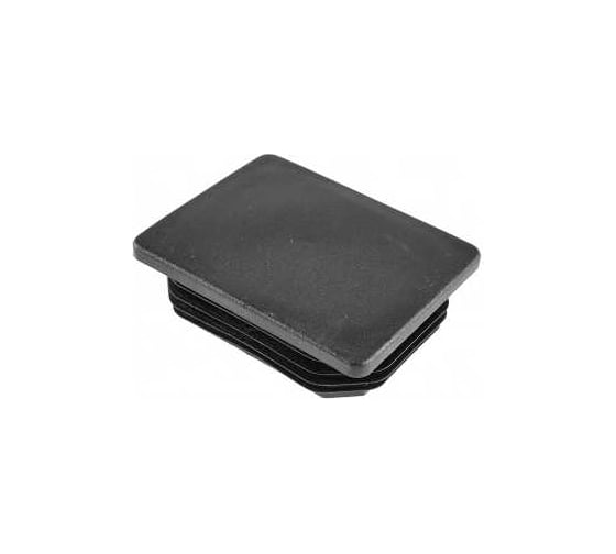 Заглушка пластиковая Миниворкс для прямоугольной трубы размером 120x25 мм, цвет черный –  (2 шт.) ILR120x25 1
