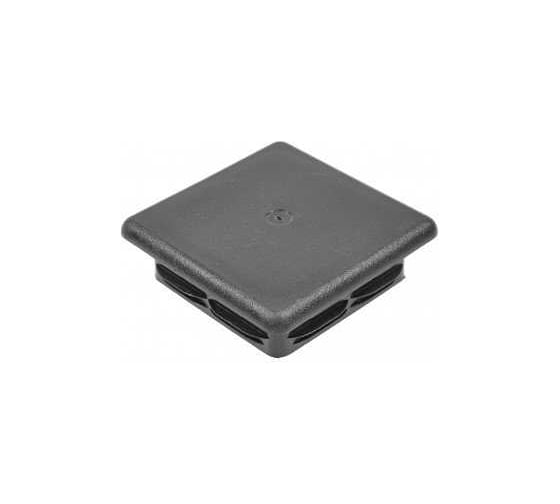 Заглушка пластиковая Миниворкс квадратная 100х100, практичная, серия ILQ, стенка 5.0-8.0 мм, цвет черный –  (1 шт.) ILQ100+5 1