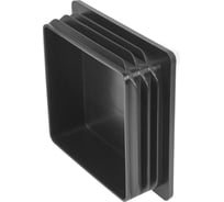 Заглушка пластиковая Миниворкс квадратная 100х100, практичная, стенка 1.2-5.0 мм, цвет белый –  (10 шт.) 100-100ПБС