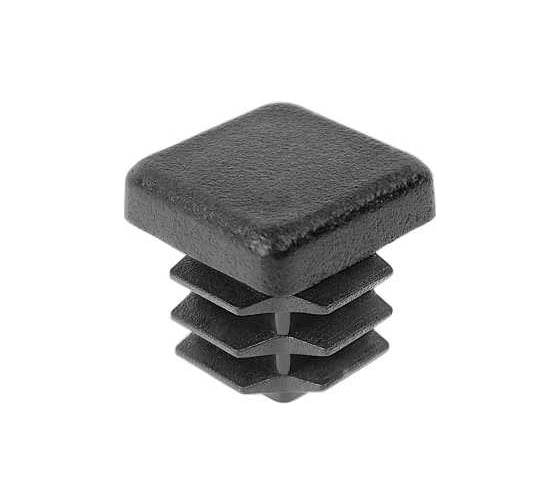 Заглушка пластиковая Миниворкс квадратная 15х15, практичная, цвет серый –  (70 шт.) 15-15ПСС 1