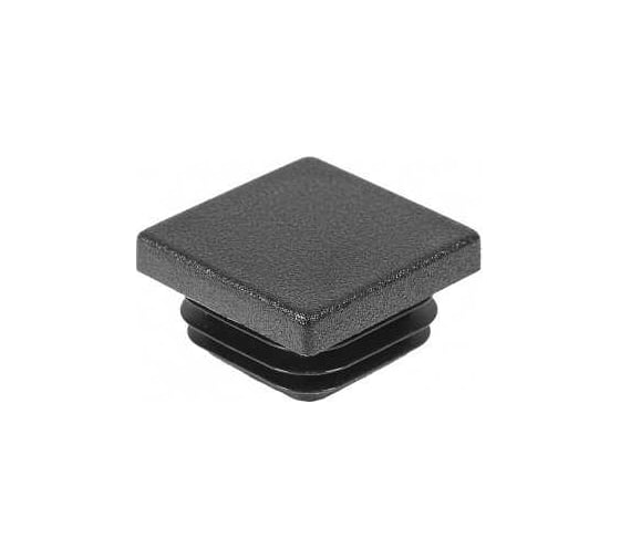 Заглушка пластиковая Миниворкс квадратная 30х30, практичная, серия ILQ, стенка 2.5-4.5 мм, цвет черный –  (20 шт.) ILQ30+2,5 1