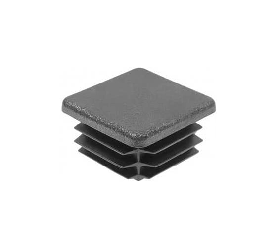 Заглушка пластиковая Миниворкс квадратная 40х40, практичная, стенка 1.0-4.0 мм, цвет белый –  (20 шт.) 40-40ПБС 1