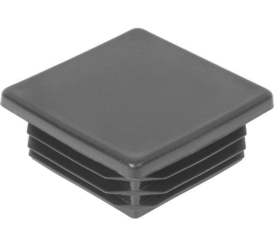 Заглушка пластиковая Миниворкс квадратная 60х60, практичная, стенка 0.8-3.5 мм, цвет зеленый – (15 шт.) 60-60ПЗС 1