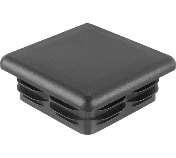 Заглушка пластиковая Миниворкс квадратная 70х70, практичная, серия ILQ, стенка 3.6-5.0 мм, цвет черный – (1 шт.) ILQ70+3,6 1