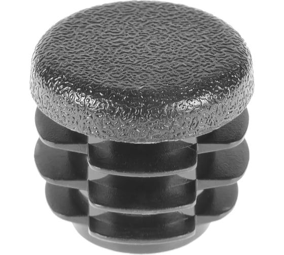 Заглушка пластиковая Миниворкс круглая Ø22, практичная, цвет серый –  (55 шт.) 22ПСС 1