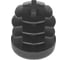Заглушка пластиковая Миниворкс круглая Ø16 мм, практичная, цвет черный –  (75 шт.) 16ПЧС 3