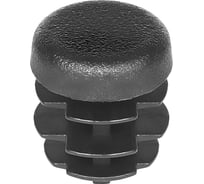 Заглушка пластиковая Миниворкс круглая Ø16 мм, практичная, цвет серый –  (65 шт.) 16ПСС