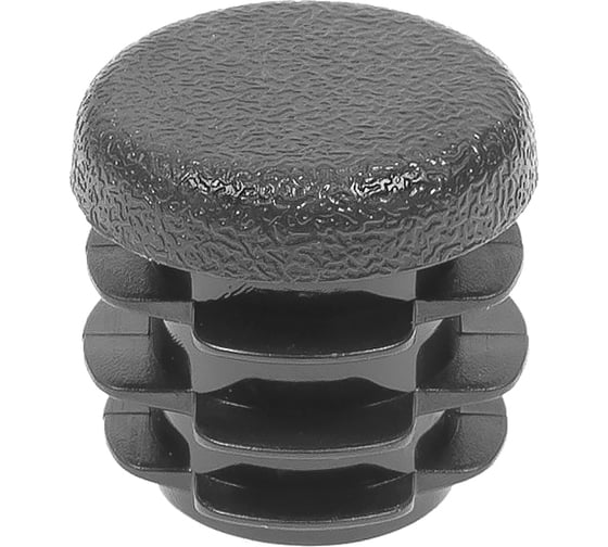 Заглушка пластиковая Миниворкс круглая Ø20, практичная, цвет серый –  (50 шт.) 20ПСС 1