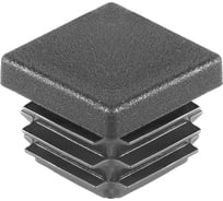 Заглушка пластиковая Миниворкс круглая Ø25, практичная, стенка 0.8-2.5 мм, цвет серый –  (50 шт.) 25ПСС