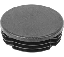 Заглушка пластиковая Миниворкс круглая Ø76, практичная, цвет серый –  (10 шт.) 76ПСС