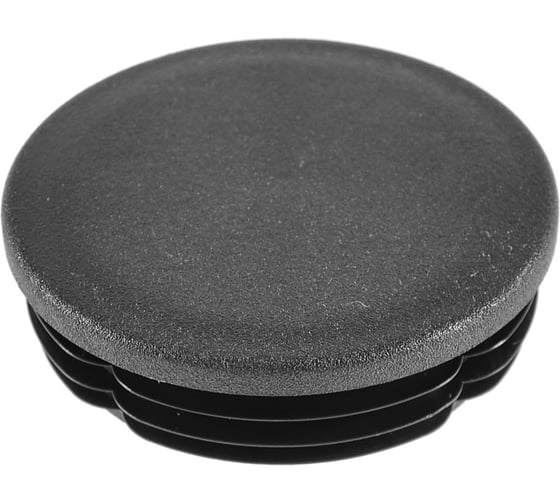 Заглушка пластиковая Миниворкс круглая Ø89, практичная, Модель ILT, стенка 3.5-6.0 мм, цвет черный – (2 шт.) ILT89+3,5 1