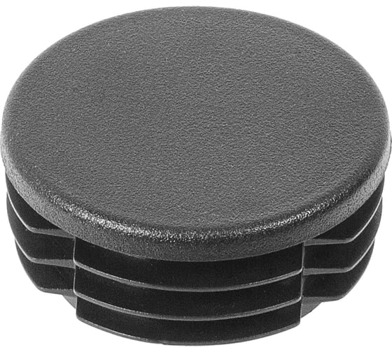 Заглушка пластиковая Миниворкс круглая Ø57, практичная, цвет серый –  (15 шт.) 57ПСС 1