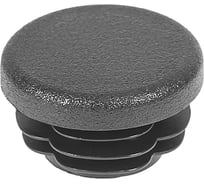 Заглушка пластиковая Миниворкс круглая Ø34, с плоской шляпкой, серия ILT, стенка 3.5-4.0 мм, цвет черный –  (15 шт.) ILT34+3,5