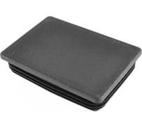 Заглушка пластиковая Миниворкс прямоугольная 100х140, практичная, серия ILR, стенка 2.0-4.5 мм, цвет черный –  (1 шт.) ILR140x100