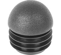 Заглушка пластиковая Миниворкс круглая Ø32, сферическая, серия ILTT, стенка 1.0-2.5 мм, цвет черный –  (10 шт.) ILTT32