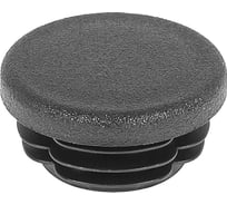 Заглушка пластиковая Миниворкс круглая Ø35 мм, с плоской шляпкой, серия ILT, стенка 2.5-4.5 мм, цвет черный –  (15 шт.) ILT35+2,5