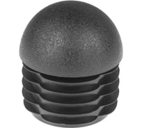 Заглушка пластиковая Миниворкс круглая Ø48.3, сферическая, серия ILTT, стенка 1.5-4.5 мм, цвет черный –  (3 шт.) ILTT48,3