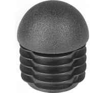 Заглушка пластиковая Миниворкс круглая Ø42, сферическая, серия ILTT, стенка 1.5-2.5 мм, цвет черный –  (5 шт.) ILTT42