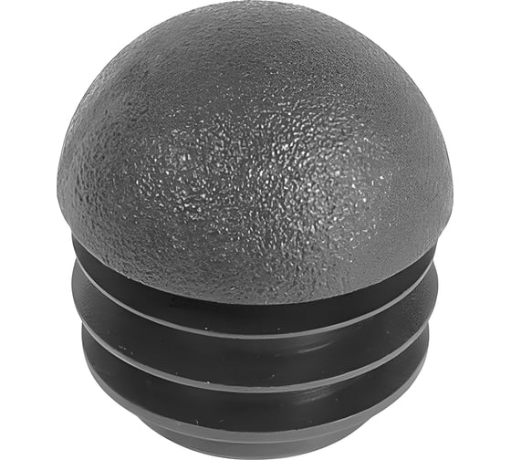 Заглушка пластиковая Миниворкс круглая Ø25 мм, сферическая, цвет черный –  (10 шт.) ILTT25 1