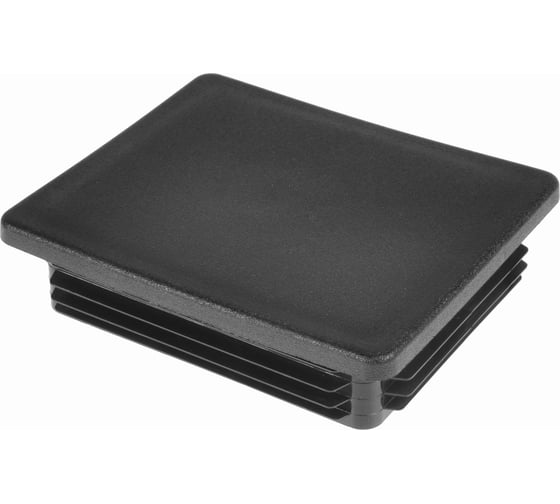 Заглушка пластиковая Миниворкс прямоугольная 100х120, практичная, серия ILR, стенка 3.0-7.0 мм, цвет черный –  (1 шт.) ILR120x100 1