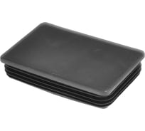 Заглушка пластиковая Миниворкс прямоугольная 100х150, практичная, серия ILR, стенка 1.5-5 мм, цвет черный –  (1 шт.) ILR150x100