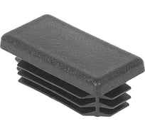 Заглушка пластиковая Миниворкс прямоугольная 20х40, декоративная, цвет белый – (30 шт.) 20-40ПБС