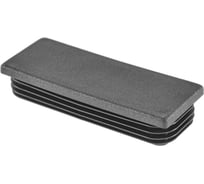 Заглушка пластиковая Миниворкс прямоугольная 45х90, практичная, серия ILR, стенка 2.0-4.0 мм, цвет черный –  (2 шт.) ILR90x45