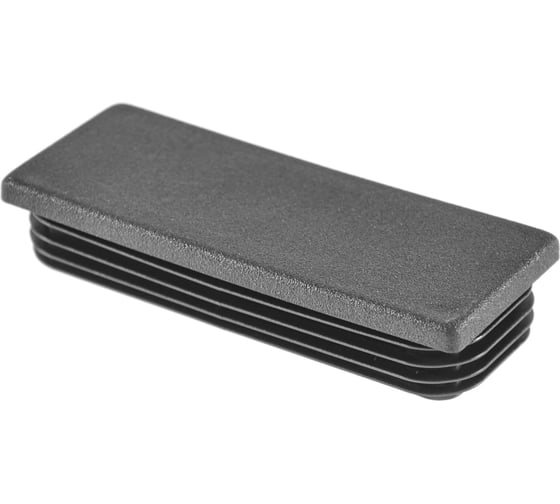 Заглушка пластиковая Миниворкс прямоугольная 45х90, практичная, серия ILR, стенка 2.0-4.0 мм, цвет черный –  (2 шт.) ILR90x45 1