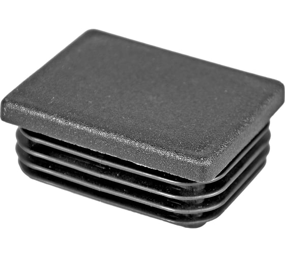 Заглушка пластиковая Миниворкс прямоугольная 40х50, практичная, серия ILR, стенка 1.5-3.0 мм, цвет черный –  (3 шт.) ILR50x40 1