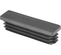 Заглушка пластиковая Миниворкс прямоугольная 20х80, практичная, серия ILR, стенка 1.0-4.0 мм, цвет серый –  (3 шт.) ILR80x20-GRIGIO