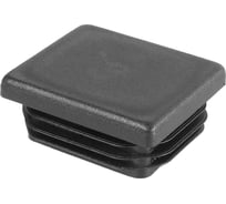 Заглушка пластиковая Миниворкс прямоугольная 35х40, практичная, серия ILR, стенка 1.0-3.0 мм, цвет черный –  (10 шт.) ILR40x35