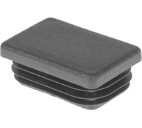 Заглушка пластиковая Миниворкс прямоугольная 35х45, практичная, серия ILR, стенка 1.0-3.0 мм, цвет черный –  (10 шт.) ILR45x35