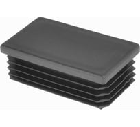 Заглушка пластиковая Миниворкс прямоугольная 40х70, практичная, серия ILR, стенка 1.5-2.5 мм, цвет черный –  (2 шт.) ILR70x40