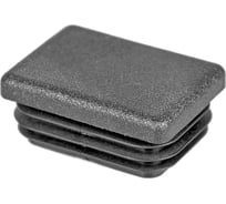 Заглушка пластиковая Миниворкс прямоугольная 30х40, практичная, серия ILR, стенка 1.0-3.0 мм, цвет черный –  (10 шт.) ILR40x30