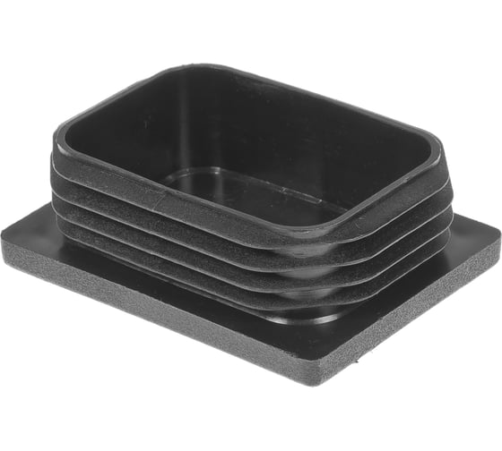 Заглушка пластиковая Миниворкс прямоугольная 50х60, практичная, серия ILR, стенка 1.5-3.5 мм, цвет черный –  (3 шт.) ILR60x50 1