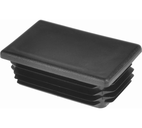 Заглушка пластиковая Миниворкс прямоугольная 50х80, практичная, серия ILR, стенка 1.5-5.0 мм, цвет черный –  (1 шт.) ILR80x50 1