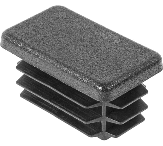 Заглушка пластиковая Миниворкс прямоугольная 25х40, практичная, цвет белый –  (30 шт.) 25-40ПБС 1