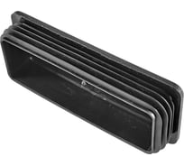 Заглушка пластиковая Миниворкс прямоугольная 50х140, практичная, серия ILR, стенка 2.0-5.0 мм, цвет черный –  (1 шт.) ILR140x50