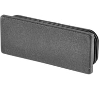 Заглушка пластиковая Миниворкс прямоугольная 40х90, практичная, серия ILR, стенка 2.0-4.0 мм, цвет черный –  (2 шт.) ILR90x40